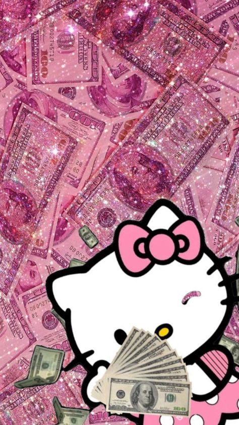 hello kitty with money Hello Kitty With Money, Red Bull Drinks, Iphone Wallpaper Classy, Hello Kit, Kitty Drawing, Hello Kitty Backgrounds, Cute Tumblr Wallpaper, Hello Kitty Drawing, Kitty Wallpaper