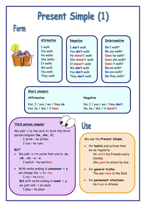 Present simple interactive exercise for pre intermediate. You can do the exercises online or download the worksheet as pdf. Simple Present Tense Worksheets, Present Simple Tense, Tenses Grammar, English Grammar Tenses, English Grammar For Kids, Simple Present Tense, Grammar For Kids, Simple Present, Teaching English Grammar