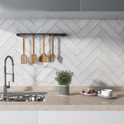 Amazon White Ceramic Wall Tile-Gloss Cream Marble Tiles, Herringbone Wall Tile, Slate Cladding, Herringbone Tile Pattern, Hexagon Marble Tile, White Herringbone Tile, Black Marble Tile, Grey Mosaic Tiles, Travertine Mosaic Tiles