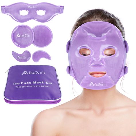 Ice Face Mask, Ice Mask, Cold Eye Mask, Ice Face, Cool Face Mask, Ice Facial, Cold Face, Gel Face Mask, Gel Ice Packs