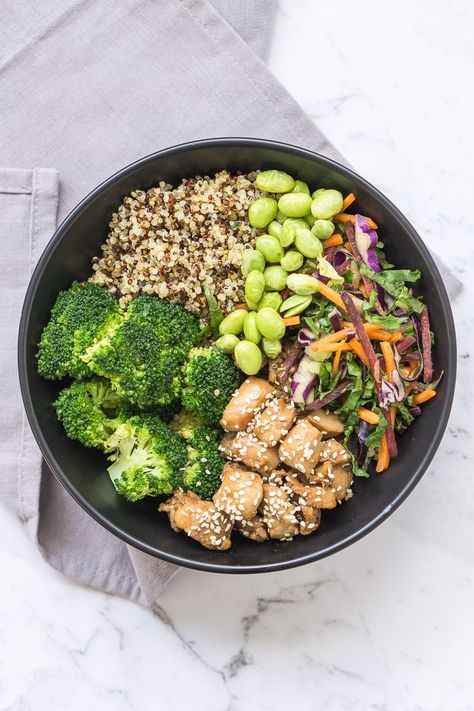 Teriyaki buddha bowls are packed with flavour and overflowing with your daily serve of veggies, making this a delicious and super healthy lunch to have at home, or to meal prep. #healthy #mealprep #buddhabowl #eatclean Super Healthy Lunch, Chicken Buddha Bowl, Vegan Bowl Recipes, Healthy Superbowl, Healthy Superbowl Snacks, Aussie Food, Healthy Low Calorie Meals, Superfood Salad, Buddha Bowls