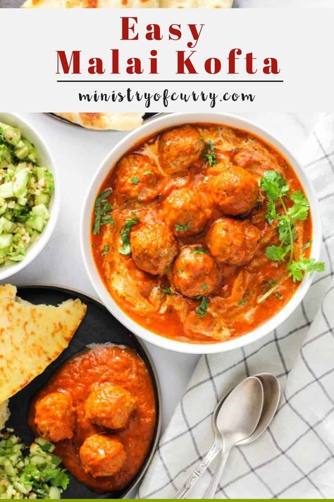 Love Malai Kofta but short on time? My version of the traditional recipe uses a shortcut method, enabling you to cook this dish in under 20 minutes without sacrificing the authentic flavors. I'm excited to share both Instant Pot and stove-top recipes! Malai Kofta Curry, Veggie Balls, Kofta Curry Recipe, Indian Vegan, Vegetarian Meatballs, Kofta Curry, Kofta Recipe, Malai Kofta, Hearty Dinner Recipes