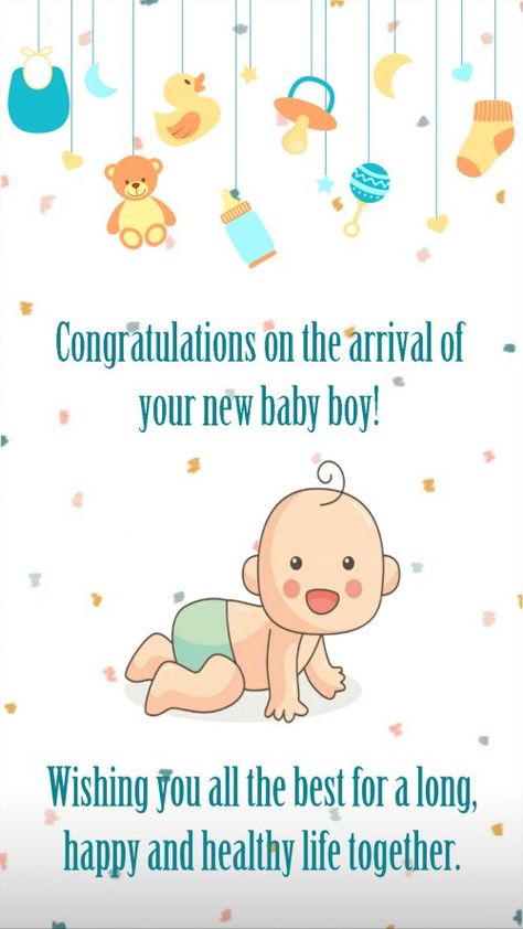 Congratulations Images for Baby Boy with Simple Wishes Kartu Ucapan Congratulations, Congratulations On Baby Boy, Wishes For Newborn Baby Boy, Babyboy Congratulations, Newborn Baby Wishes, Baby Boy Congratulations Messages, Congratulations For Baby Boy, Congrats On Baby Boy, Newborn Greeting