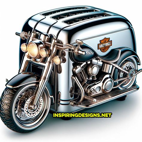 These Harley Davidson Motorcycle Kitchen Appliances Are a Must-Have for Every Biker’s Home! Harley Davidson Diy Projects, Motorcycle Man Cave Ideas, Harley Davidson Kunst, Harley Davidson Decor, Motorcycle Humor, Harley Davidson Crafts, Motorcycle Wiring, Hd Designs, Harley Davidson Tattoos