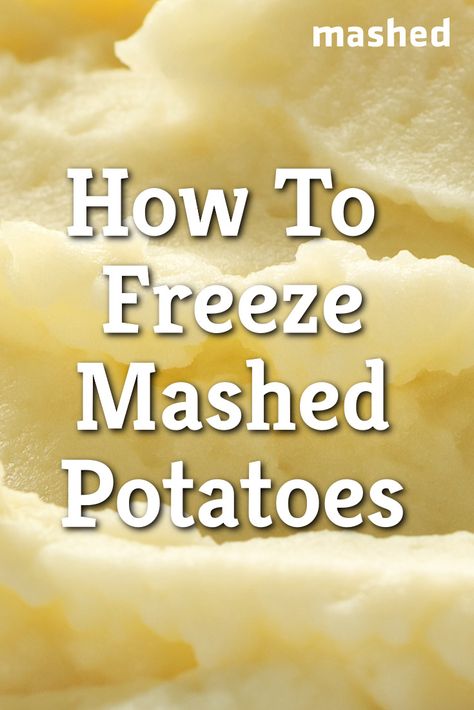 It's possible to freeze mashed potatoes in a way that will allow you to preserve your meal for future tasty delight, without stressing over longevity. #foodtips #foodstorageideas #potatoes #mashedpotato #freezing #frozenfood How To Freeze Homemade Mashed Potatoes, Freezable Mashed Potatoes, Mashed Potatoes To Freeze, Freezing Twice Baked Potatoes, Freezing Diced Potatoes, Make Ahead Mashed Potatoes Freezer, Premade Mashed Potato Recipes, Potato Freezer Recipes, Freezing Potatoes For Hashbrowns