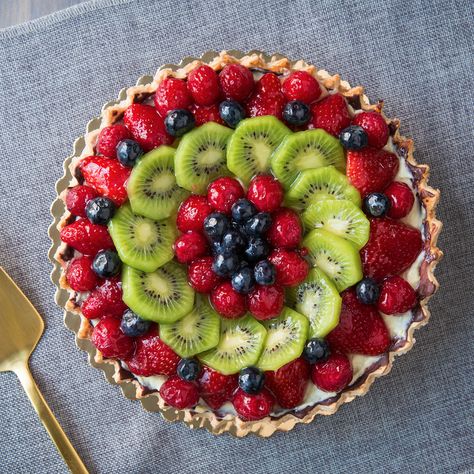 Tart Crust Recipe, Mango Curd, Fresh Fruit Tart, Fresh Fruit Cake, Curd Filling, Fruit Tart Recipe, Curd Recipe, Fruit Pie, Chocolate Dessert Recipes