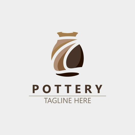 Ceramic Logo Design, Pottery Logo Design, Clay Logo, Ceramic Logo, Pottery Logo, Tile Logo, Outdoor Pottery, Concept Inspiration, Inspiration Nature