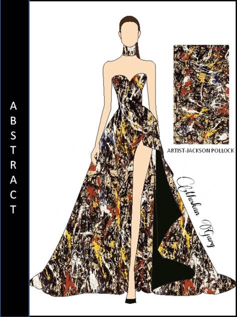 Abstract Dress Illustration, Elements Of Design Shape, Sewing Collars, Dress Illustration, Fashion Illustration Sketches Dresses, Abstract Print Dress, Designer Bridal Lehenga, Fashion Design Patterns, Abstract Dress