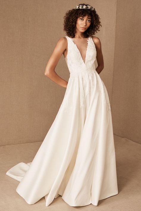 Say Hello to BHLDN's Spring 2020 Wedding Dresses | Junebug Weddings Bhldn Bride, Bhldn Wedding Dress, Gown Photos, Wedding Dress Pictures, Jenny Yoo, Wedding Dresses Photos, Bridal Fashion Week, Dress Out, Long Sleeve Wedding