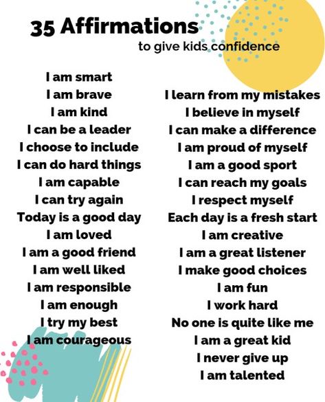 Kids Affirmations Free Printable, Back To School Affirmations, School Affirmations, I Am Smart, Positive Affirmations For Kids, Confidence Kids, Affirmations For Kids, Mindfulness For Kids, Parenting Skills