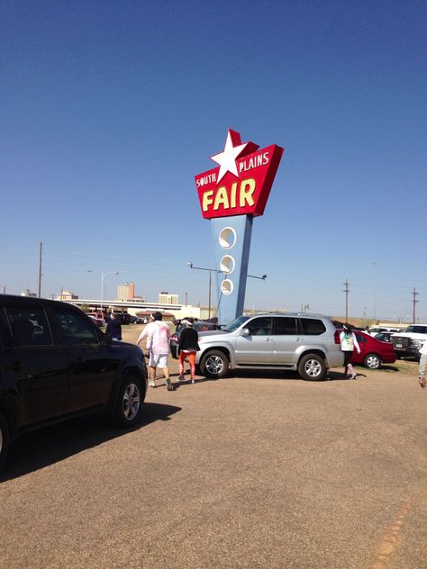 ...the South Plains Fair sign in Lubbock, Texas is pure retro! Lubbock Texas Photography, Texas Pictures, Texas State Fair, Probation Officer, Texas Photography, Lubbock Texas, Southern Pride, Youth Center, Cotton Fields