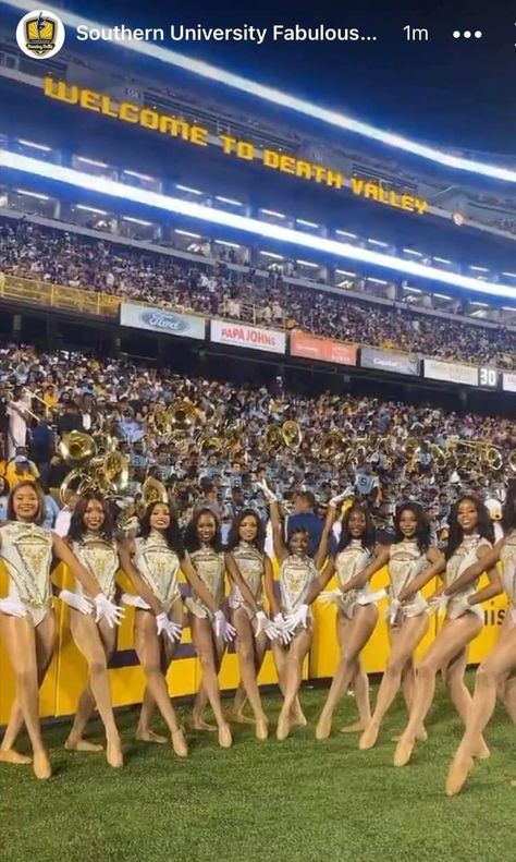 Hbcu Dance Uniforms, Southern University Dancing Dolls, Hbcu Majorettes, Kayla Pittman, Majorette Aesthetic, Fabulous Dancing Dolls, Dance Majorette, Aa Culture, Dance Team Photography