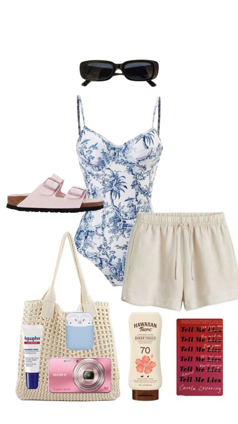 Old Money Lake Outfits, Lake House Aesthetic Outfit, Aesthetic Lake Outfits, Lake Day Outfit Aesthetic, Blue Lake Aesthetic, Lake Outfit, Coastal Fashion, Beachy Outfits, Lake Beach