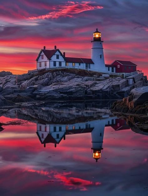 (20+) Facebook Maine Lighthouses, Dream Landscape, Light House, All Over The World, Lighthouse, Growing Up, Maine, To Start, Around The Worlds