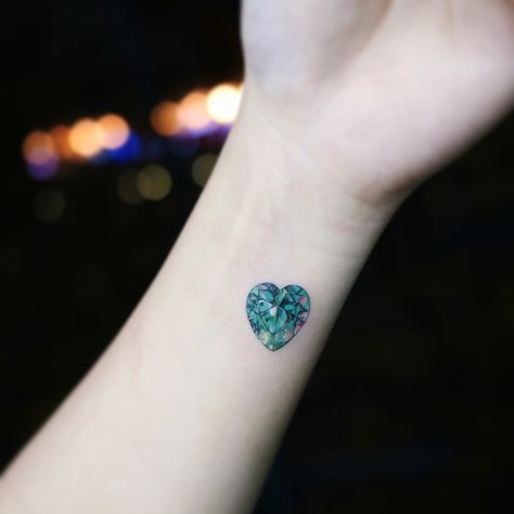 Birthstone Tattoos, Plumeria Tattoo, Seashell Tattoos, Gem Tattoo, Jewel Tattoo, Small Shoulder Tattoos, Knot Tattoo, Tattoo Trend, Diamond Tattoos