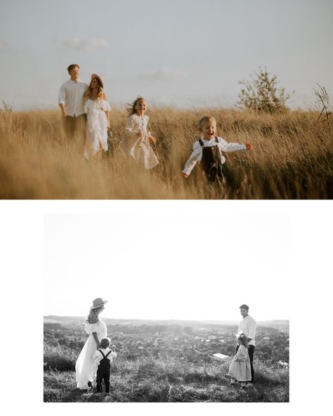 Photoshoot Inspiration Family, Family Shoots Ideas, Photoshoot Inspo Editorial, How To Take Family Photos, Vintage Looking Family Photos, Prairie Family Photos, Family Lifestyle Photoshoot Outdoor, Family Photography Inspiration, Relaxed Family Photoshoot