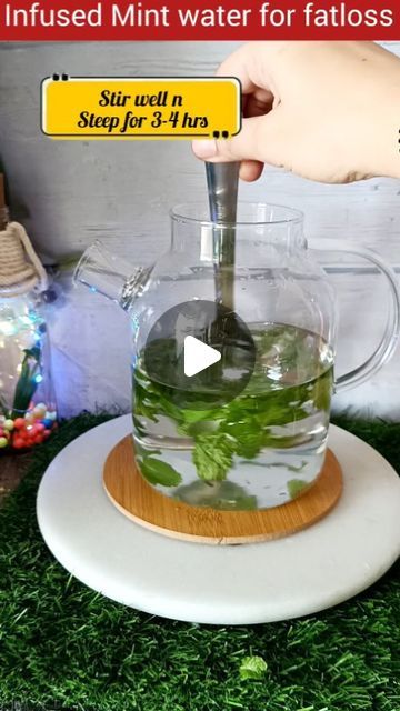 lRefreshing Infused Mint Water for Health 🌿💧
Try our easy infused mint water recipe for a refreshing health boost! Here's how:

Get Ready: Grab 6-8 sprigs of fresh mint and Wash it well.

Let it Steep: Crush the mint and add 1 ltr of water and let it sit for 3-4 hours to soak up the minty goodness.

Feel the Benefits: Mint water aids digestion, freshens breath, and gives a natural energy lift. Plus, it's packed with antioxidants!

Sip Away: Enjoy it cold or room temp all day long. Water For Health, Mint Water, Water Recipes, Natural Energy, Fresh Mint, 4 Hours, Juice, Benefits, Mint