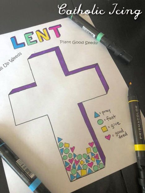 These are the activities that run the length of Lent- all 40 days! Perfect for teaching kids about good deeds, sacrifice, and almsgiving. #catholickids #liturgicalyear #liturgicalliving #lent Lent Kids, Lenten Activities, Catholic Icing, Catholic Kids Activities, Religion Activities, 40 Days Of Lent, Catholic Lent, Catholic Education, Catholic Crafts