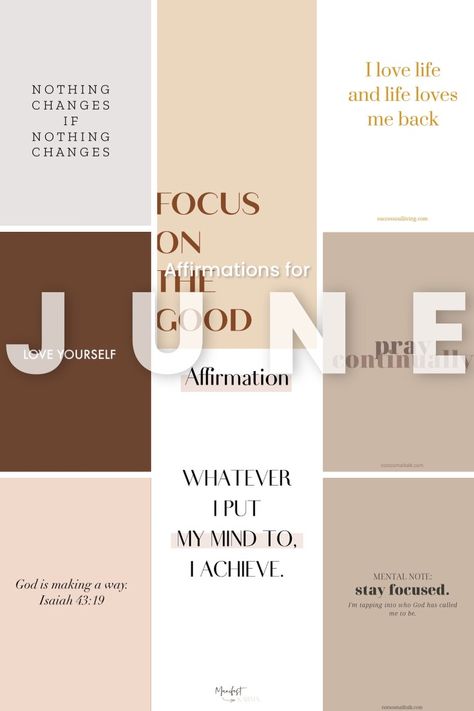 Motivation affirmations for June Phone wallpaper June Phone Wallpaper, June Affirmations, June Wallpaper, Motivation Affirmations, Isaiah 43 19, Iphone Backgrounds, Love Affirmations, Stay Focused, Phone Wallpapers