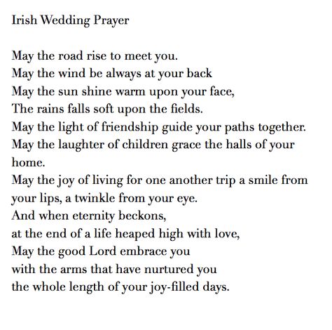 Irish Wedding Prayer/Blessing     Talk with your officiant about the type of prayer you want in your ceremony.   www.triadweddingofficiant.com Best Man Speech Examples, Wedding Hymns, Irish Wedding Blessing, Sheet Music Wedding, Wedding Music Playlist, Wedding Prayer, Wedding Blessing, Types Of Prayer, Wedding Ceremony Script