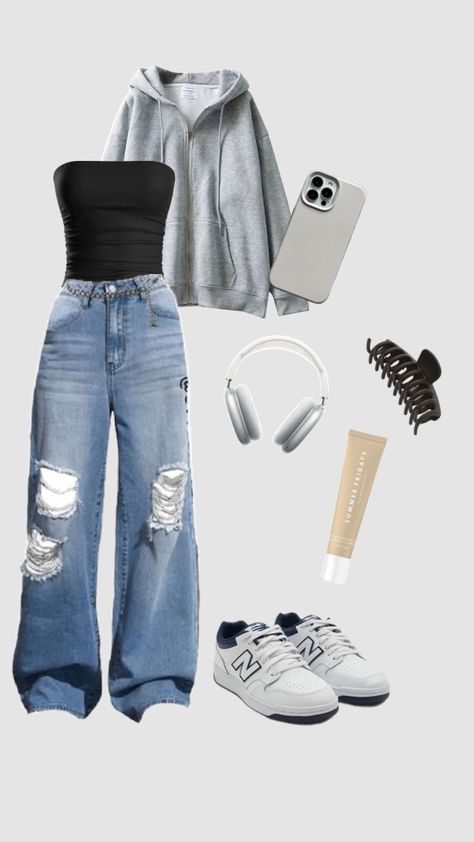 #beauty #vintage #outfitinspo #newbalance #summerfridays #clawclip￼ Simple Outfits For School, Cute Clothing Stores, Casual Outfits For Teens, Casual Preppy Outfits, Outfit Inspo Casual, Trendy Outfits For Teens, Everyday Fashion Outfits, Cute Lazy Day Outfits, Cute Preppy Outfits