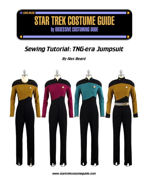 TNG Jumpsuit – Sewing Tutorial - Star Trek Costume Guide Star Trek Sewing Pattern, Star Trek Crafts Diy, Star Trek Uniforms Concept, Star Trek Cosplay Female, Star Trek Crafts, Star Trek Dress, Joey Birthday, Star Trek Fashion, Star Trek Costumes