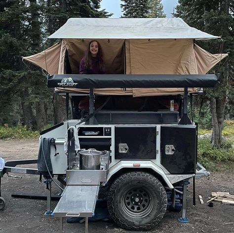 Camping Gear Trailer Diy, Off Road Camping Trailer, Overland Trailer Ideas, Overland Camper Trailer, Camping Utility Trailer, Offroad Camper Trailer, Overland Trailer Diy, Camping Trailer Ideas, Diy Camping Trailer