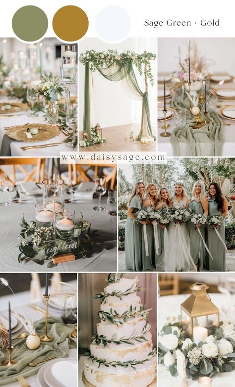 Save Green Wedding Theme, Green Wedding Theme Color Schemes, Eucalyptus Wedding Color Scheme, Sage Green Spring Wedding, June Wedding Colors Schemes, Sage Green Wedding Theme, Sage Wedding Colors, 2026 Wedding, Vintage Wedding Colors