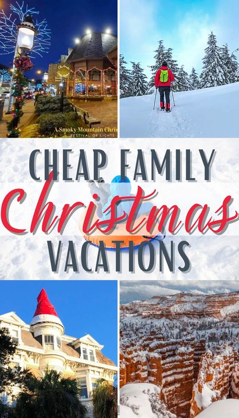 Cheap Family Christmas Vacations • Snow Tubing in Pigeon Forge • Disney World • Smoky Mountains Christmas Lights • Gatlinburg Christmas Lights Christmas Vacation Ideas, Gatlinburg Christmas, Best Christmas Vacations, Smoky Mountain Christmas, Christmas Family Vacation, Affordable Family Vacations, Tennessee Christmas, Smokey Mountains Vacation, Cheap Family Vacations