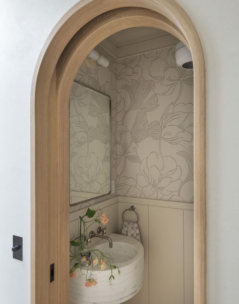 Wallpaper powder room