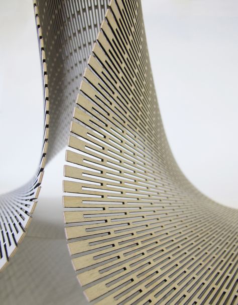 Flexible Wood, Wood Architecture, 3d Cnc, Generative Design, Digital Fabrication, Parametric Design, Rain Protection, Bent Wood, Material Textures