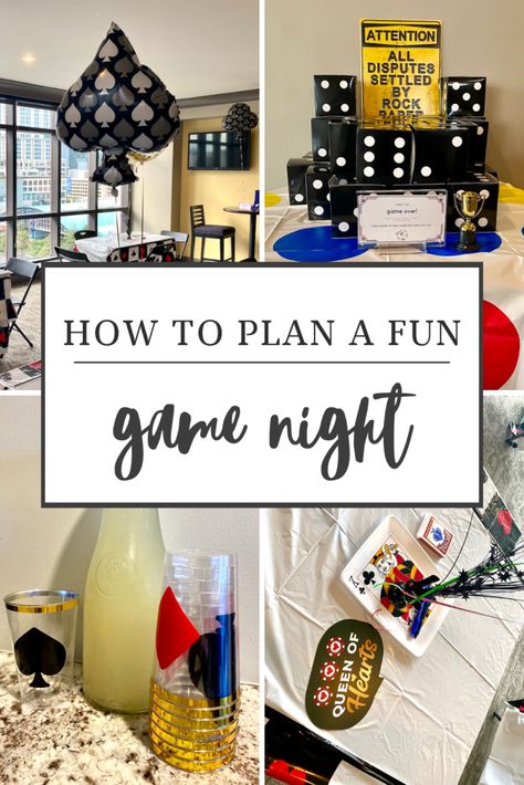 Hosting A Game Night, Game Night Themes For Adults, Game Night Theme Party For Adults, Game Night Party Decorations, Adult Game Night Ideas, Adult Games Party, Game Night Aesthetic, Adult Game Night Party, Friend Game Night