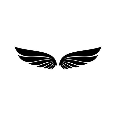 Angel Wings Logo, Angel Wings Icon, Fly Illustration, Angel Logo, Sketch Logo, Magic Wings, Wings Icon, Angel Vector, Logo Shapes