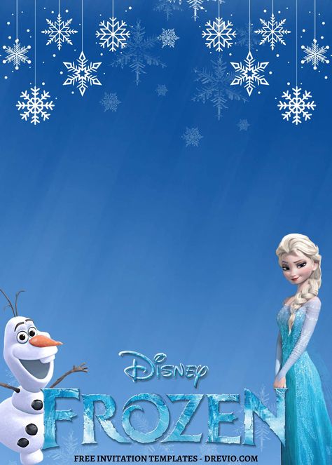 Get 7+ Ice Princess Disney Frozen Canva Birthday Invitation Templates Frozen is the movie of the moment, with Walt Disney capturing the hearts of both children and adults. This is something we have kept in mind as we present you with 16 ideas for the ultimate frozen par... Elsa And Anna Birthday Party, Frozen Birthday Cards, Elsa Frozen Party, Frozen Party Invitations, Frozen Invitations, Frozen Birthday Theme, Disney Princess Birthday Party, Frozen Birthday Invitations, Disney Frozen Birthday