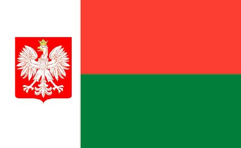 Flag Madagascar as Poland Colony Colonial Flag, Flag Country, Madagascar, Poland, Flag