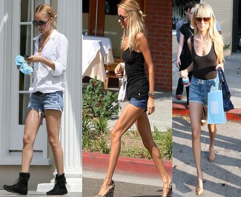 Nichole Richie looking fab in denim cutoffs Nicole Richie Diet, Nicole Richie Style, Shorts Tights, Nicole Richie, Fashion Icons, Denim Cutoffs, Rabbit Hole, Shorts With Tights, Dresses To Wear To A Wedding