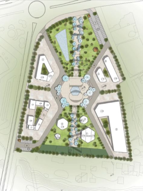 Campus Landscape Design Master Plan, School Site Plan Design, Town Planning Urban Design Architecture, Subdivision Site Development Plan, Urban Design Concept Master Plan, Site Plans Architecture, Urban Design Layout, Site Plan Landscape Design, Urban Site Plan