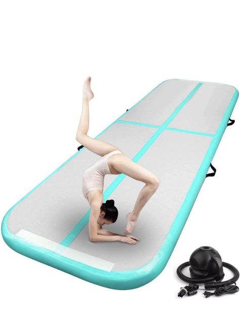 If your kids do cheer or gymnastics you need this! Bonus is that it floats!! Can be used anywhere and the electric pump makes it easy! Tumble Track, Tumbling Mat, Gymnastics Floor, Tumbling Gymnastics, Gymnastics Mat, Tumble Mats, Yoga Outdoor, Air Track, Gymnastics Training