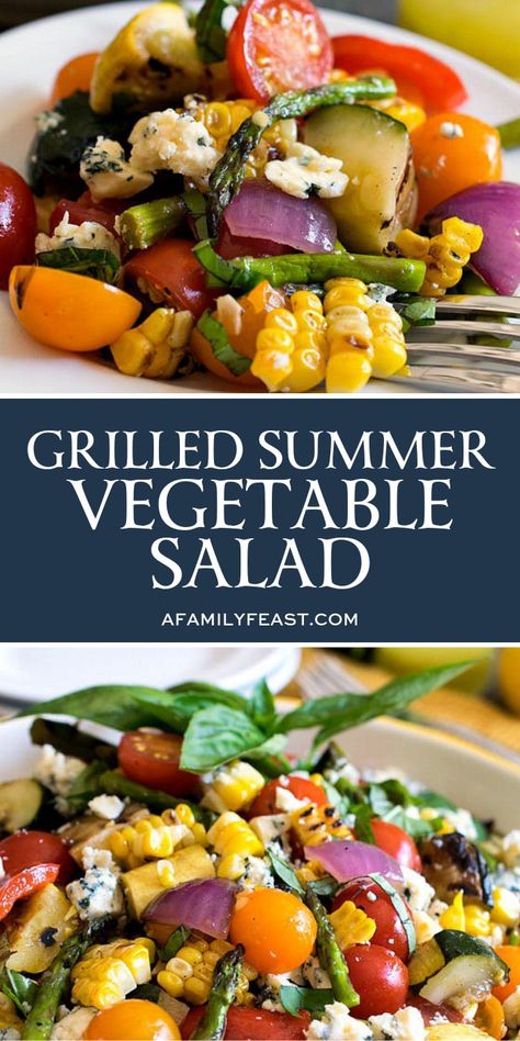 Summer Vegetable Salad, Vegan Grill, Eggplant Zucchini, Summer Grilling Recipes, Summer Eating, Healthy Side, Summer Vegetable, Vegetable Sides, Grilled Vegetables