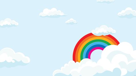 Sky With Rainbow Background Sky Rainbow, Rainbow Illustration, Free Sky, Rainbow Background, Design Element, Background Design, Graphic Illustration, Free Images, Bookends