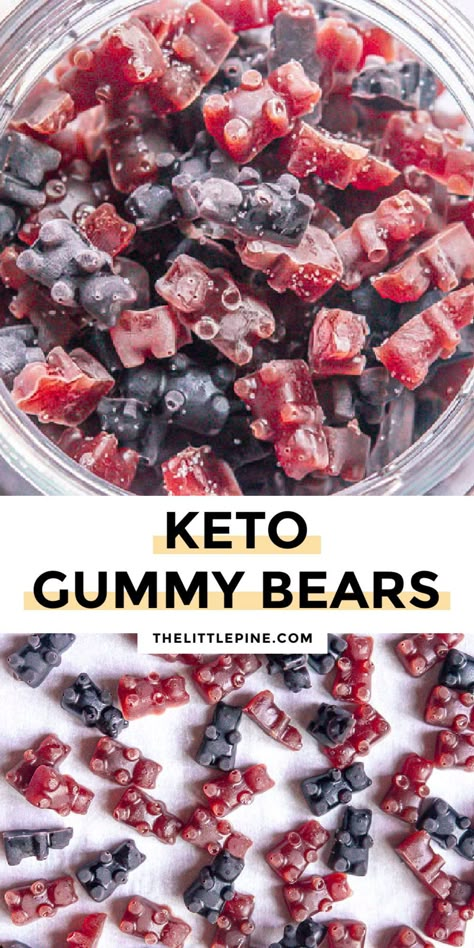 Low Carb Cheesecake Bites, Low Carb Lemon Bars, Gummy Bears Recipe, Galletas Keto, Low Carb Candy, Bear Recipes, Low Carb Low Fat Recipes, Low Carb Ice Cream, Keto Candy