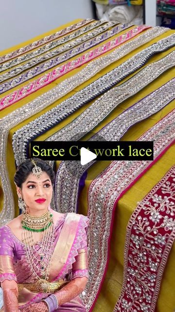 Saree Maggam work lace
👉Watch Full video on my YouTube channel 

❇️Huge Varieties 
❇️Fits in all budgets 
❇️High quality 
... | Instagram Maggam Work Lace For Saree, Maggam Work Sarees, Fancy Store, Lace Saree, Maggam Works, Maggam Work, Work Sarees, My Youtube Channel, Sewing Dresses