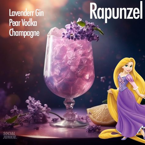 Social Junkie - I NEED to try these Disney cocktails! 😱🍹🍸 | Facebook Disney Drinks Alcohol, Disney Cocktails Recipes, Movie Inspired Cocktails, Disney Inspired Drinks, Disney Mixed Drinks, Disney Themed Cocktails, Bartender Ideas, Disney Themed Drinks, Disney Alcoholic Drinks