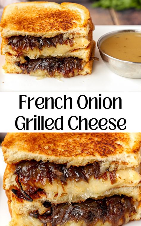 French Onion Grilled Cheese French Onion Grilled Cheese Pioneer Woman, Carmelized Onion Grilled Cheese Sandwich, French Onion Grilled Cheese Sandwich Pioneer Woman, Grilled Cheese With Caramelized Onions, Grilled Cheese Caramelized Onion, French Dip Grilled Cheese Sandwich, Upgraded Grilled Cheese, Red Onion Recipes Dinners, Cheese Frenchee Recipe