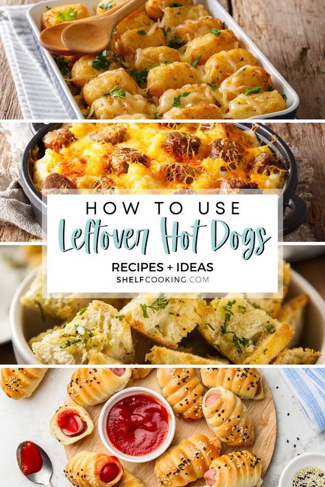 Today we're serving up a few secret hot dog recipes just in time for cookout season! Put those leftovers to good use. Quite frankly, we think these are the best ideas around! Recipes With Hot Dogs Dinners, Recipes That Use Hot Dogs, Easy Meals With Hot Dogs, Hot Dog Uses, Dinners Using Hot Dogs, Recipe Using Hot Dogs, Dinners With Hotdogs, Recipe For Hot Dogs, Chicken Hot Dogs Recipes