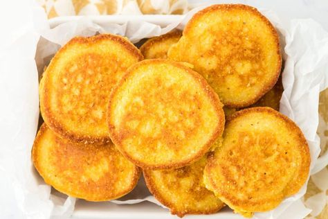 Fry Cornbread, Cornbread Variations, Cornbread Patties, Hotwater Cornbread, Fried Cornbread Recipe, Cornbread Cakes, Cornbread Fritters, Cowboy Cornbread, Fried Cornbread