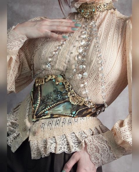 Feminine Prince Outfit, Jewelry Reference Drawing, Fancy Corset Outfit, Crystals Aesthetic Outfit, Godlike Outfits, Crystal Outfit Aesthetic, God Clothes Design, Fantasy Fashion Aesthetic, Corset Reference