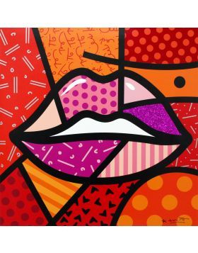 Romero Britto Art, Britto Art, Modern Pop Art, Diamond Dust, Pop Artist, Art Stuff, Limited Edition Prints, Rococo, Original Drawing