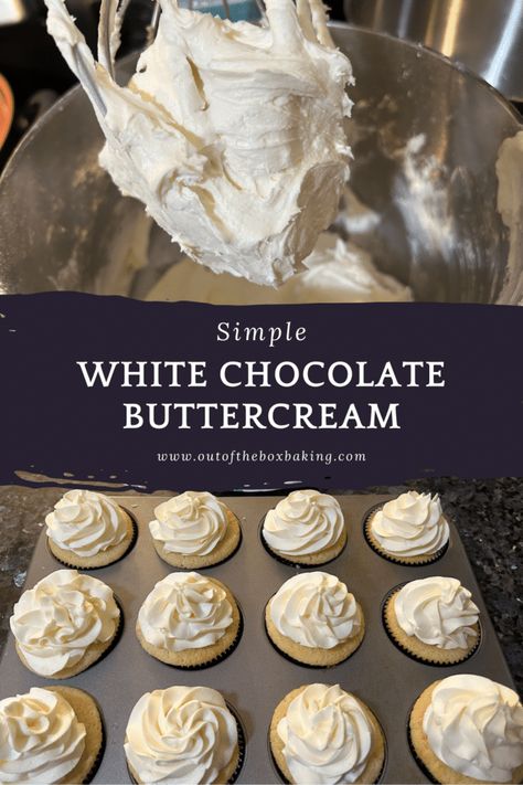 The Ultimate White Chocolate Buttercream Easy Carrot Cake Cupcakes, Chocolate Frosting Easy, Best Frosting Recipe, White Chocolate Icing, Chocolate Buttercream Recipe, Chocolate Buttercream Icing, Buttercream Icing Recipe, Ultimate Chocolate Cake, White Chocolate Frosting