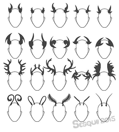 Horn designs 강아지 그림, Drawing Expressions, Creature Concept Art, Anime Drawings Tutorials, Drawing Poses, Creature Art, Art Drawings Sketches, Art Reference Photos, Art Reference Poses